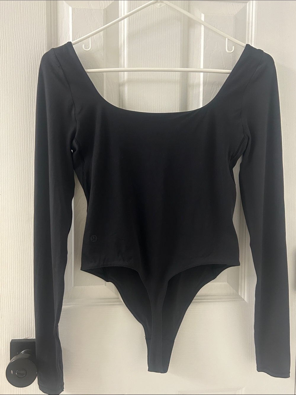 Lululemon Wundermost Ultra-Soft Nulu Square-Neck Long-Sleeve Thong Bodysuit - Picture 11 of 14